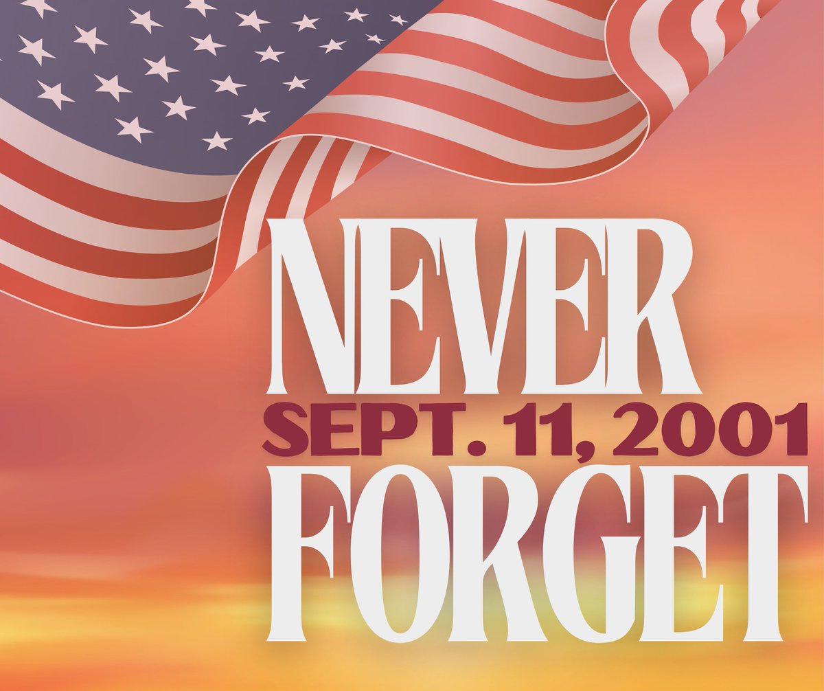 We pause to remember 9/11. We honor the lives lost and the bravery shown on that day &amp; recognize the profound impact it had on so many families and on our nation as a whole. Take a moment to think about those we lost, the heroes who stepped up, and the resilience that emerged.