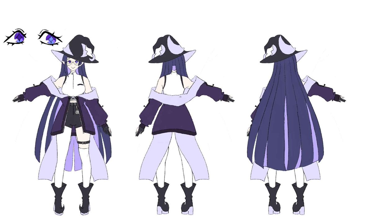 snessyn's tweet image. so uuh.. updated sona i guess? 
the jacket would be way better if i knew how to render / do shadows / make people understand that it's supposed to be some kind of futuristic nylon.

but i suck, and can't draw pattern, so!!! 

#sona #witchsona #timewitch