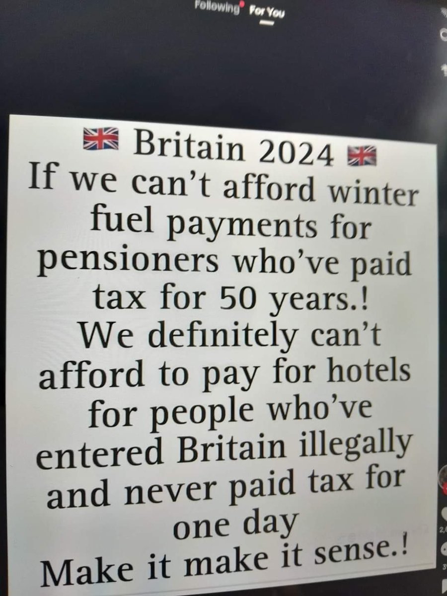 DaveAtherton20's tweet image. Abusing our pensioners so illegal migrants can have an easy life is unforgiveable.