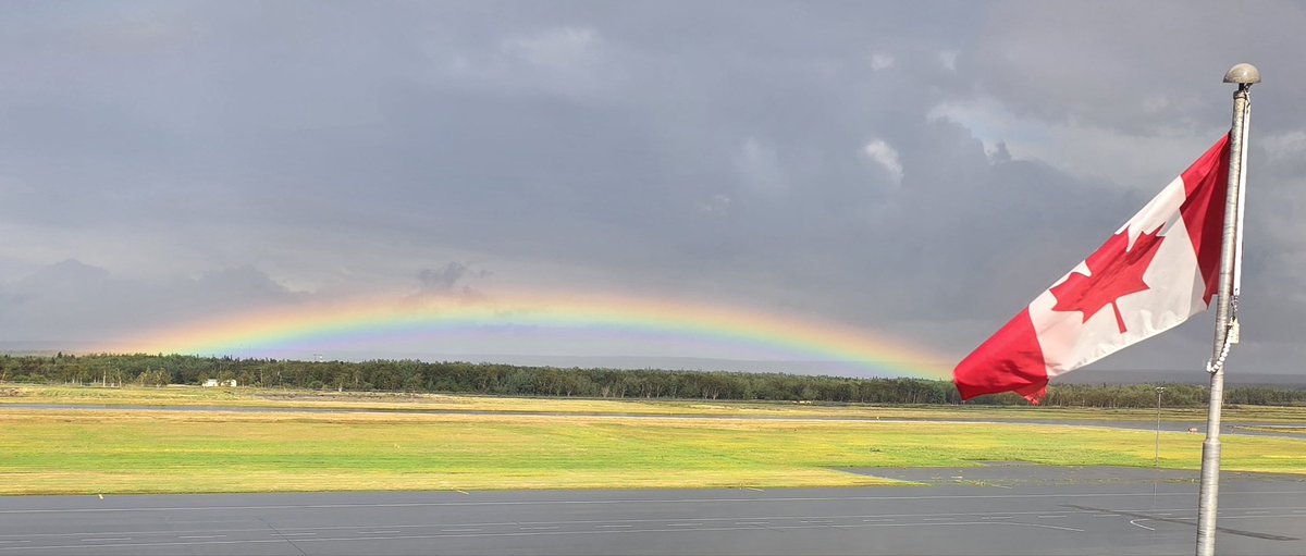 We reflect today on the things that bring us together.

We think about humankind’s capacity for hope, and need to gather the light on the darkest days.

Fittingly, we got a nice rainbow over the airfield today.
