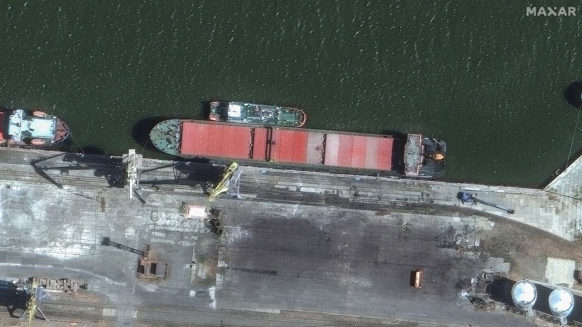 Sky News released satellite images of a cargo ship suspected of transporting Iranian ballistic missiles between terrorist states. Sanctions on Iran Air won’t stop these deadly weapons from raining at Ukraine. But #LetUkraineStrikeBack could have made a difference.