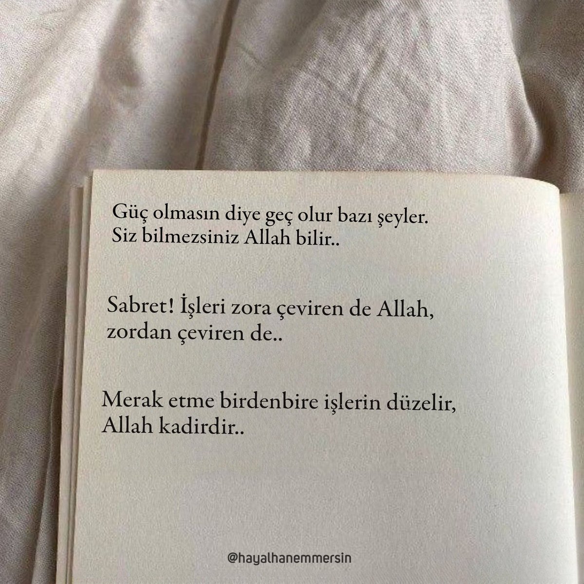 Sıkıntılarınıza ilaç olacak 3 söz;