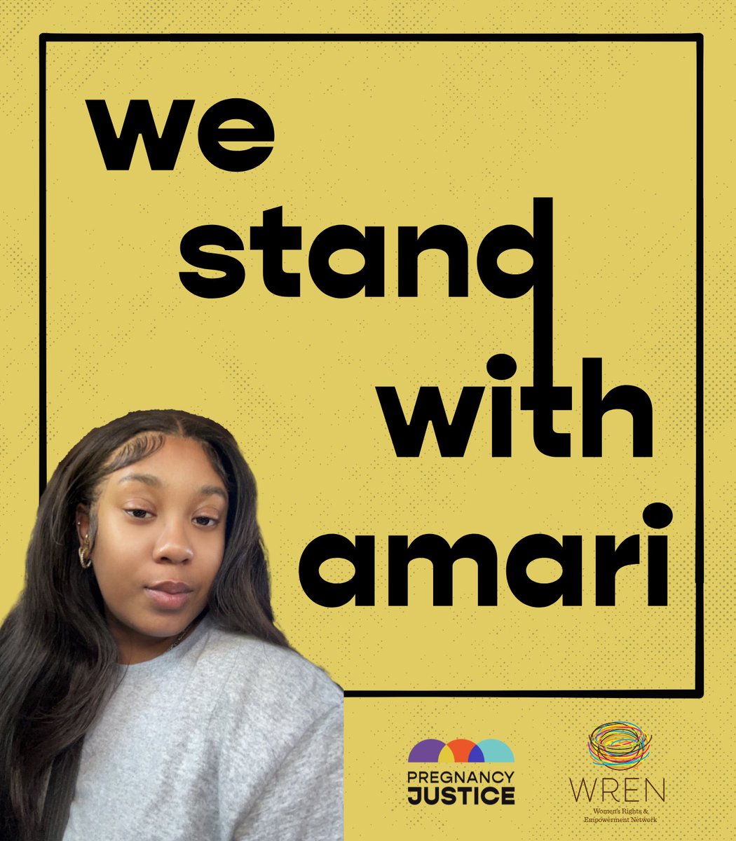 PregnancyJust's tweet photo. Prosecutors in South Carolina tried to punish Amari Marsh with 20+ years in prison for experiencing a pregnancy loss—but advocates &amp; repro orgs fought back! 

She is now home and free of criminal charges. But Amari NEVER should have faced this harm in the first place. https://t.co/gjqx9HVh0Z