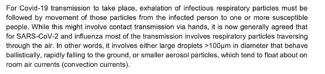 EvonneTCurran's tweet photo. Paragraph 56
"Most of the transmission involves respiratory particles traversing through the air..."
It is airborne.
#Profbeggs https://t.co/Vhm5Oubw78