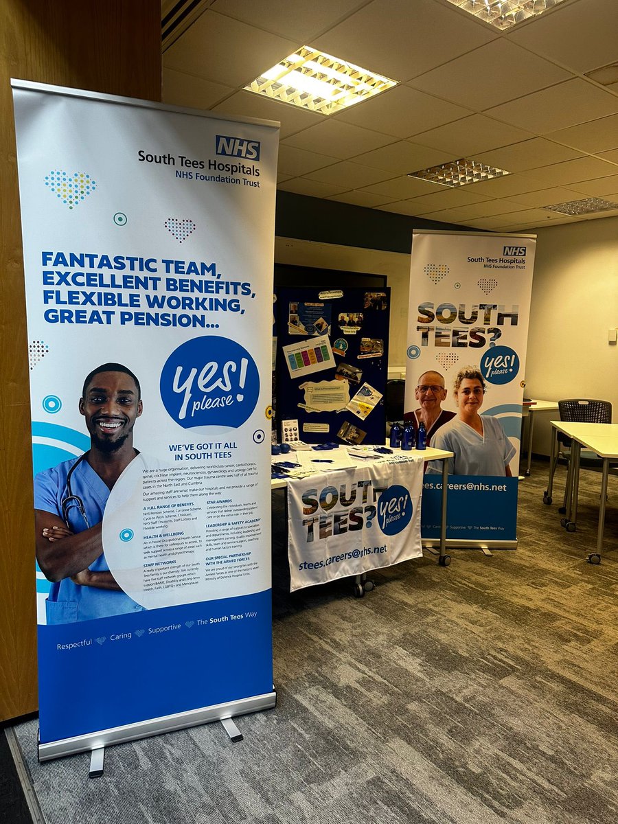 Bev Smith (@beverle34957239) on Twitter photo Our Education team joined in a successful recruitment event today with Teesside University. Loving the enthusiasm 🤩. Thanks for promoting South Tees Hospital 🎉<a href="/SouthTees/">South Tees Hospitals</a> @hilarylloyd13 <a href="/South_Tees_TCVs/">Therapeutic Support @ South Tees</a> <a href="/TeessideUni/">Teesside University</a> Our Education team joined in a successful recruitment event today with Teesside University. Loving the enthusiasm 🤩. Thanks for promoting South Tees Hospital 🎉<a href="/SouthTees/">South Tees Hospitals</a> @hilarylloyd13 <a href="/South_Tees_TCVs/">Therapeutic Support @ South Tees</a> <a href="/TeessideUni/">Teesside University</a>