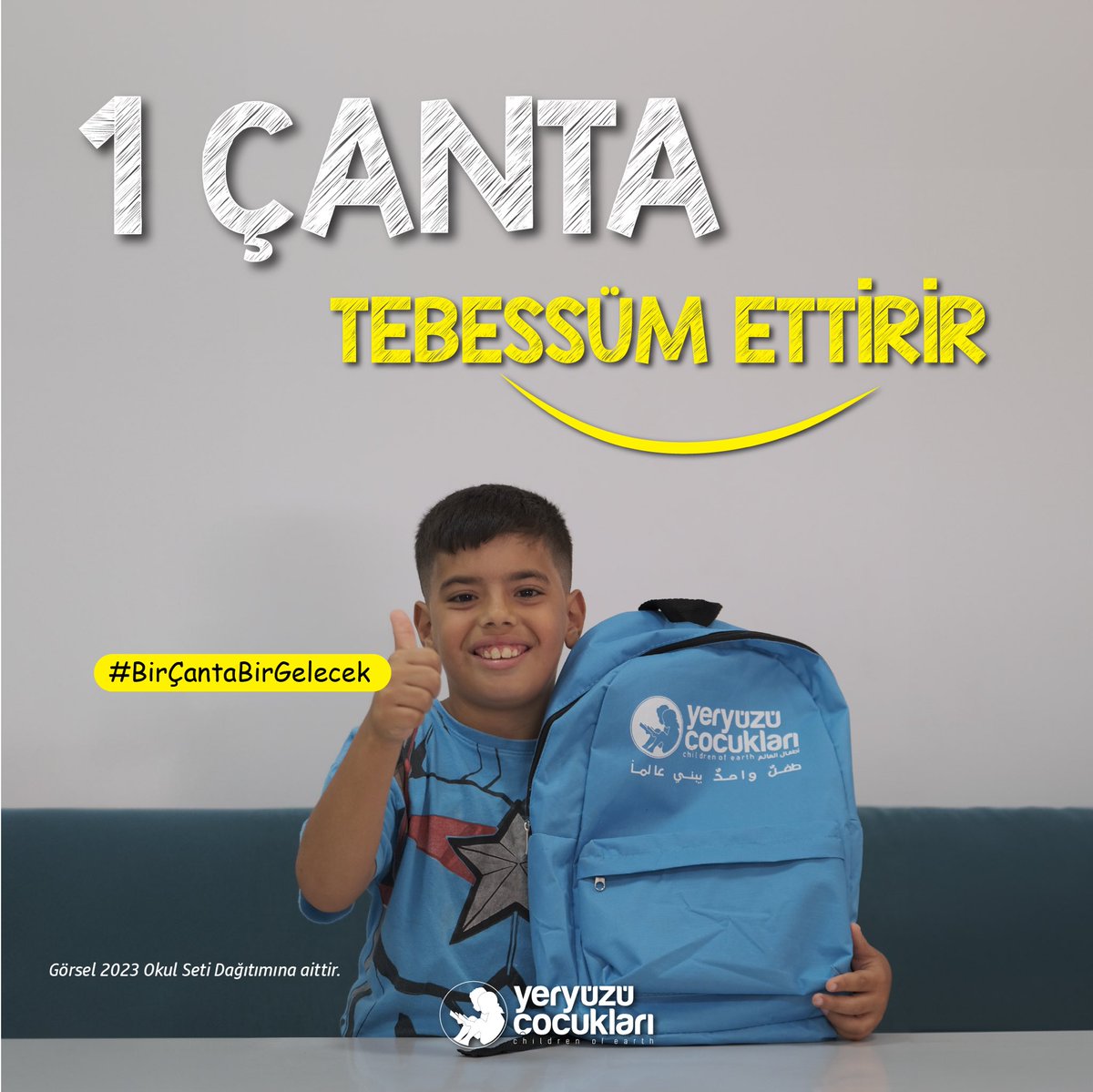 yecedorg's tweet photo. 1 Çanta Tebessüm Ettirir 😊

#BirÇantaBirGelecek https://t.co/ibZdRYCKeN