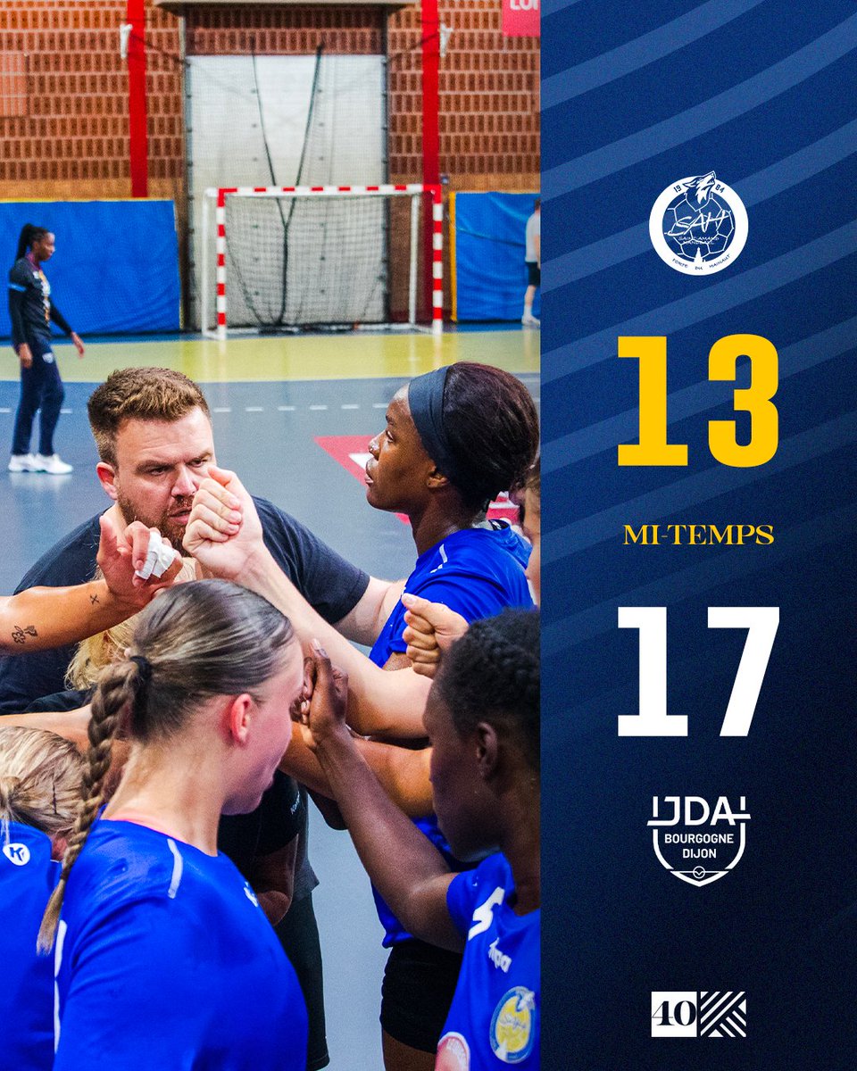 ⏸️ 𝗠𝗜-𝗧𝗘𝗠𝗣𝗦

À la pause, les Louves sont menées sur le score de 13 à 17...

Il reste 30 minutes pour inverser le score et obtenir cette première victoire ! 👊
#SAHPH #Louves