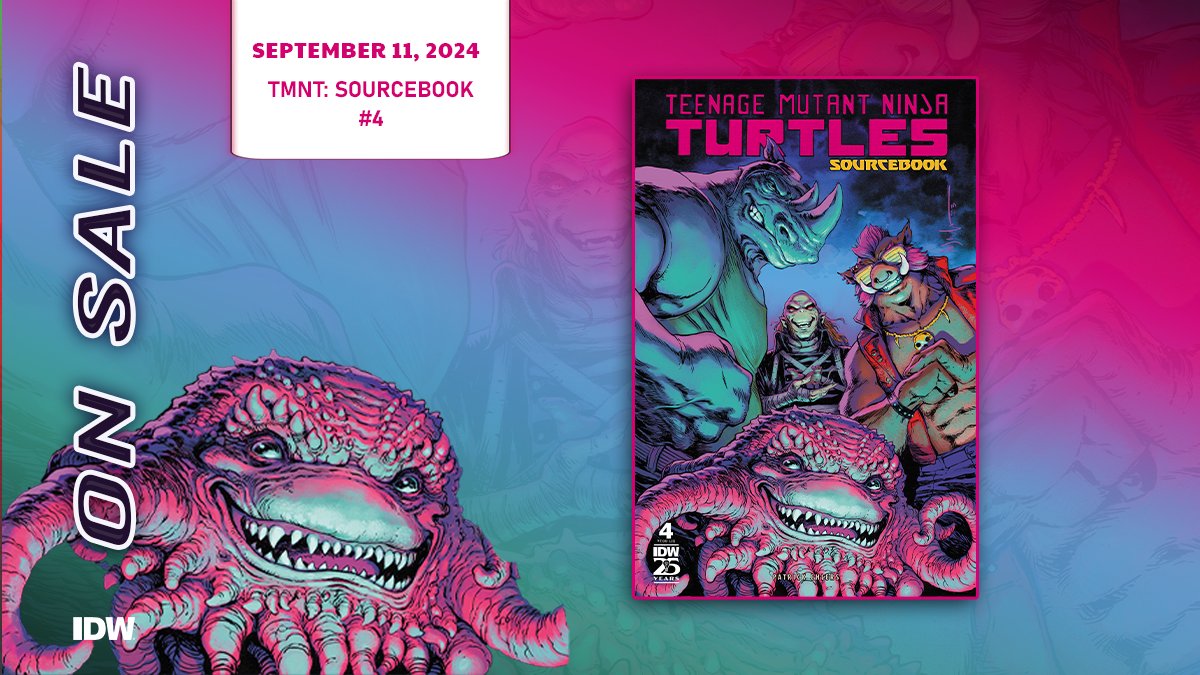 This #sourcebook collects &amp; catalogs every character, every location, and every notable event by writer Patrick Ehlers.

Go inside the efforts to protect #MutantTown from humans, aliens, gods, and even from itself.

The #TeenageMutantNinjaTurtles: Sourcebook #4 is at LCS.