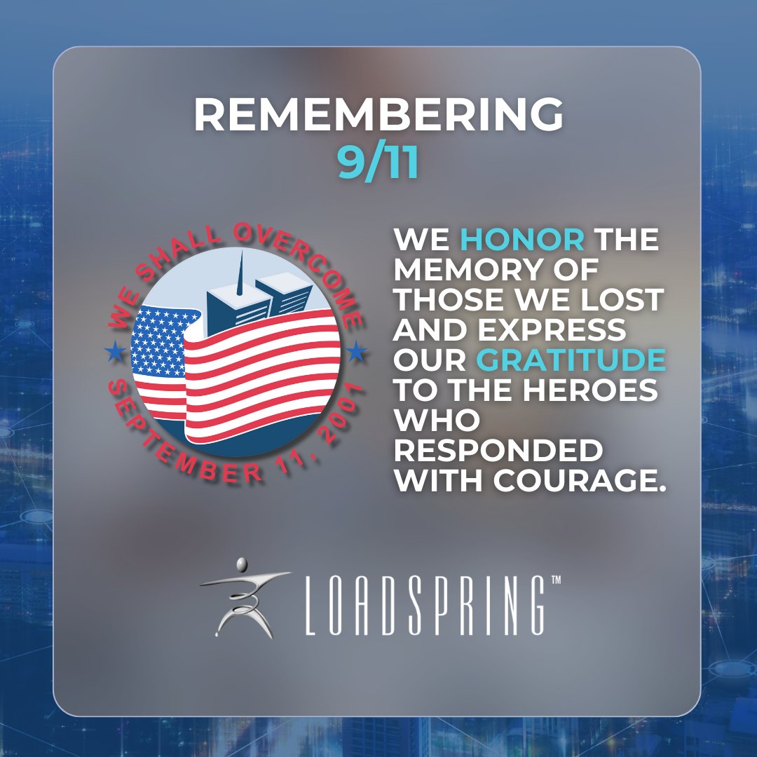 LoadSpring's tweet image. Honoring Resilience &amp;amp; Unity on 9/11: The AEC industry plays a crucial role in rebuilding and shaping our communities, embodying innovation and strength. We honor the memory of those we lost and express gratitude to the heroes who responded with courage. #NeverForget #LoadSpring
