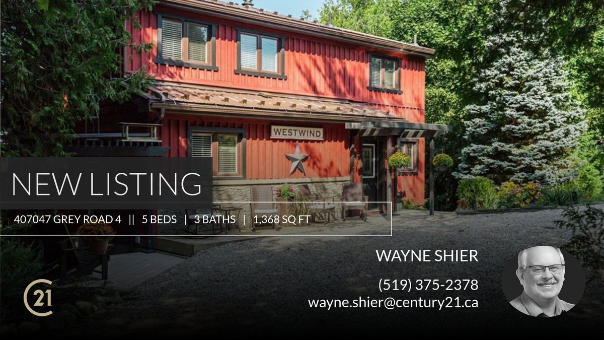 wshier's tweet photo. 📍 New Listing 📍 Take a look at this fantastic new property that just hit the market located at 407047 Grey Road 4 in Grey Highlands. Reach out here or at (519) 375-2378 for more information!

Listed by Susan Moffat, REALT... https://t.co/1AGqejz3Ts https://t.co/lZNCVHLNx2