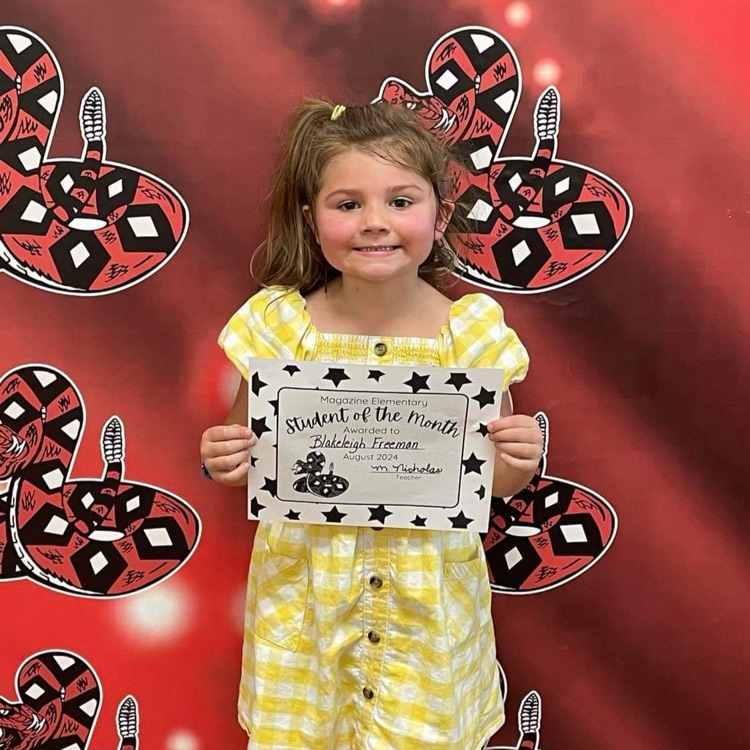 magazine_school's tweet image. Rattler Family, Blakeleigh Freeman has been named the August Student of the Month in Mrs. Nicholas&apos; class. Join us in congratulating her on this great honor by liking and sharing this post. #RattlerPride #RattlerFamily #LearningIsRequired
