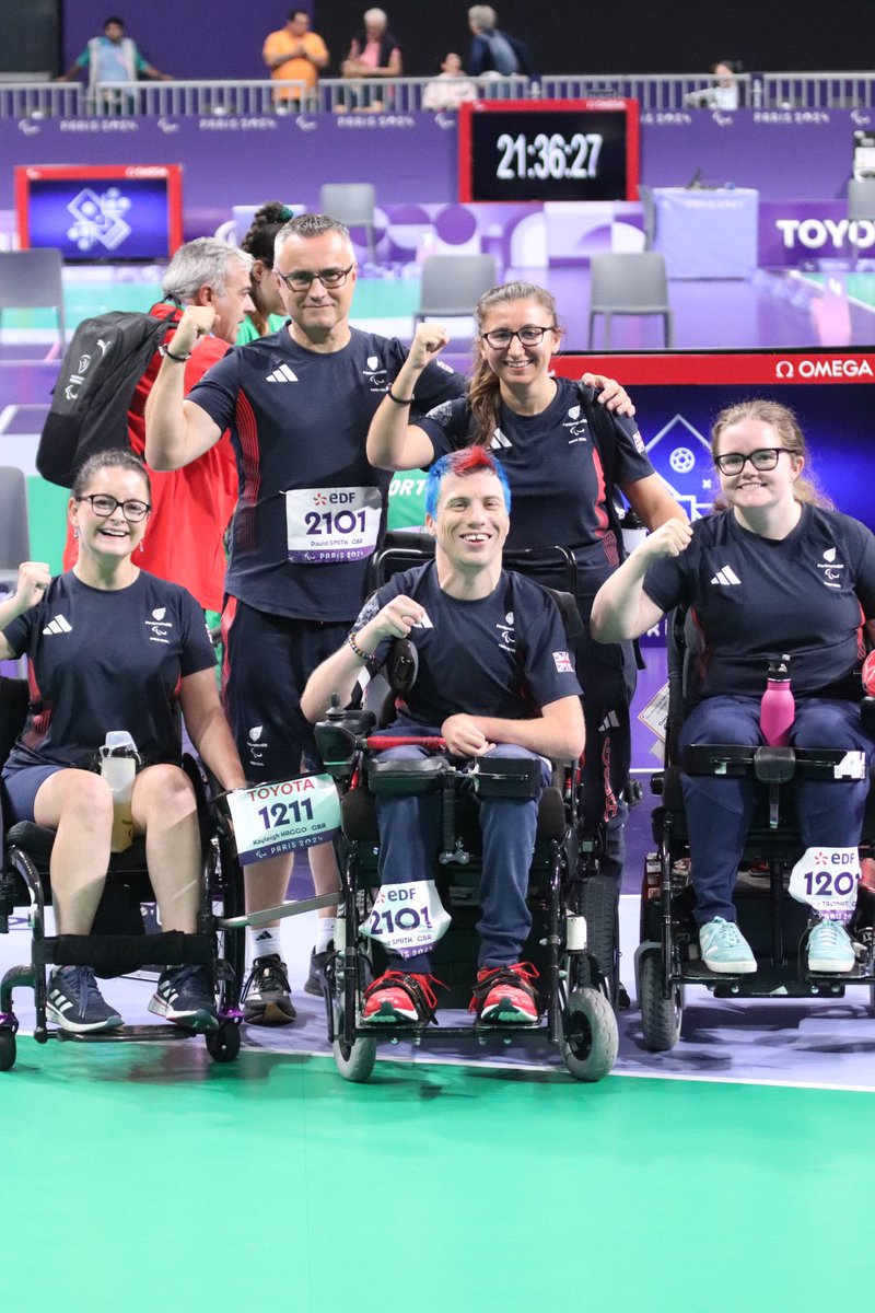 Kayleigh Brown (@kayleigh_haggo) on Twitter photo In the team event, we finished 5th. I don’t think we will ever get over how close we were to being in a medal match. 
Although we are disappointed, I want to say a massive thank you to my teammates David and Claire. (1/2) In the team event, we finished 5th. I don’t think we will ever get over how close we were to being in a medal match. 
Although we are disappointed, I want to say a massive thank you to my teammates David and Claire. (1/2)