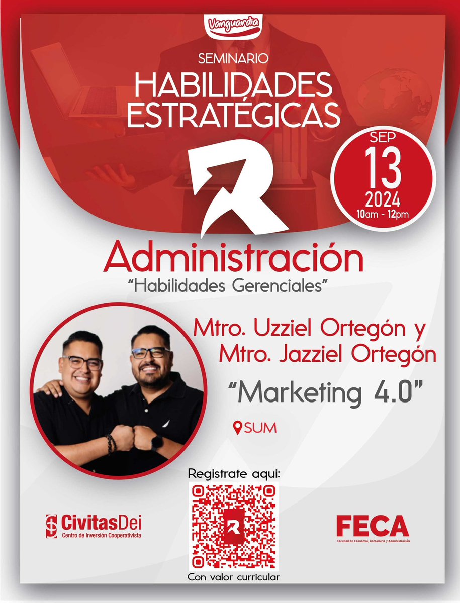 RicardoMCorral's tweet photo. Acompáñennos al segundo módulo de nuestro seminario en habilidades estratégicas.
 
¡ESTO ES VANGUARDIA ACADÉMICA! 🔴✌🏼 https://t.co/72LByQu2PP