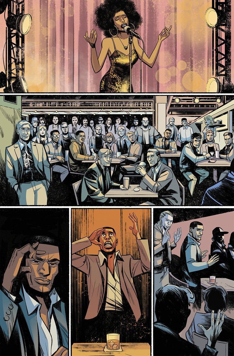 RaulFdezFonts's tweet image. Profane#4 is out today! We are very close to solving the mystery. 🔍
Story by @1PeterMilligan 
Colors by @LGiadaMarchisio 
Letters @JeffEckleberry 
Art by me
@boomstudios #profane #comics #NOIR