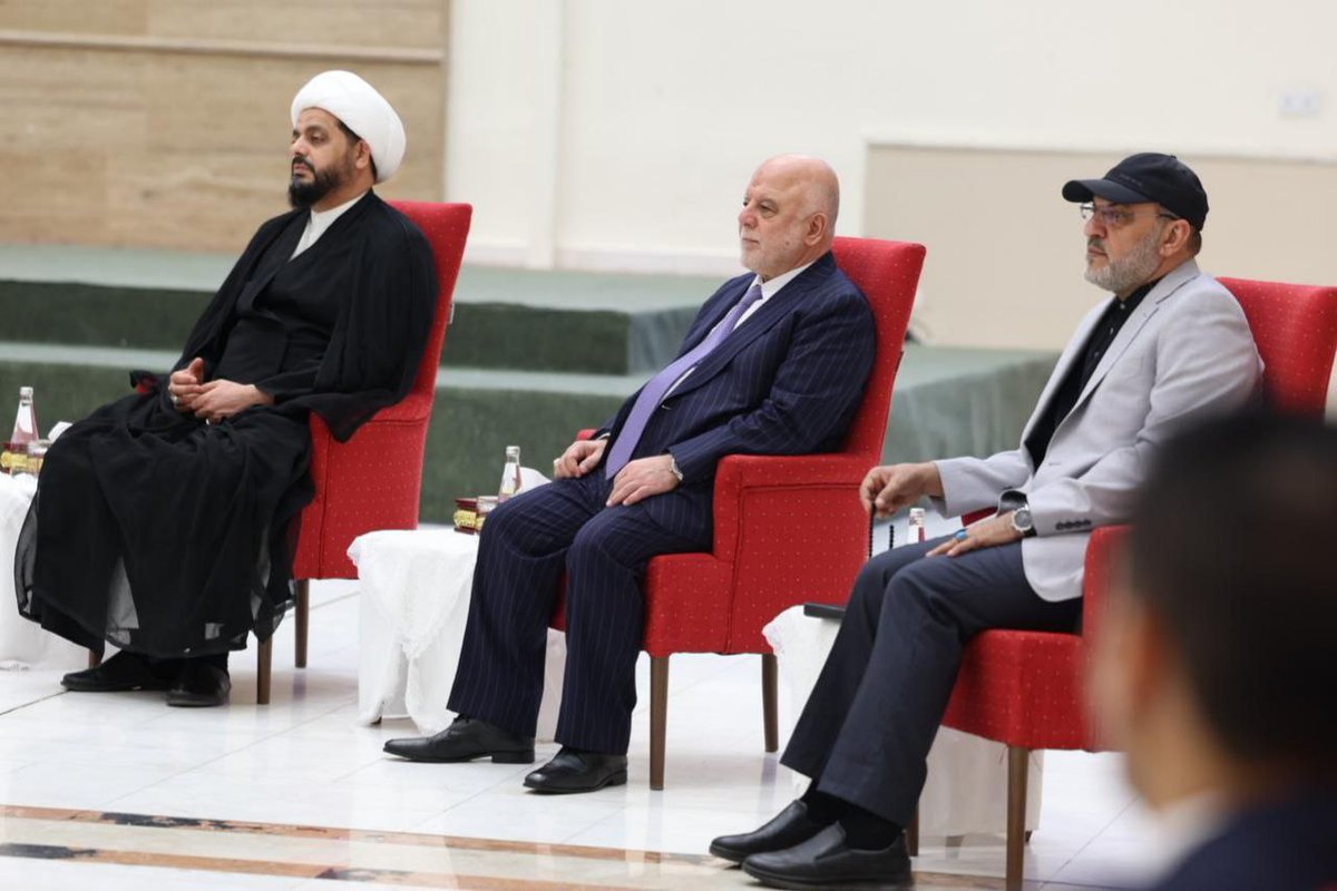 استقبل قائد المقاومة العراقيه سماحة
 الشيخ الامين (نصره الله)
 الرئيس الايراني مع قادة الإطار 

⁧ #حكومة_الشروگي ⁩
⁧ #الشيخ_قيس_الخزعلي