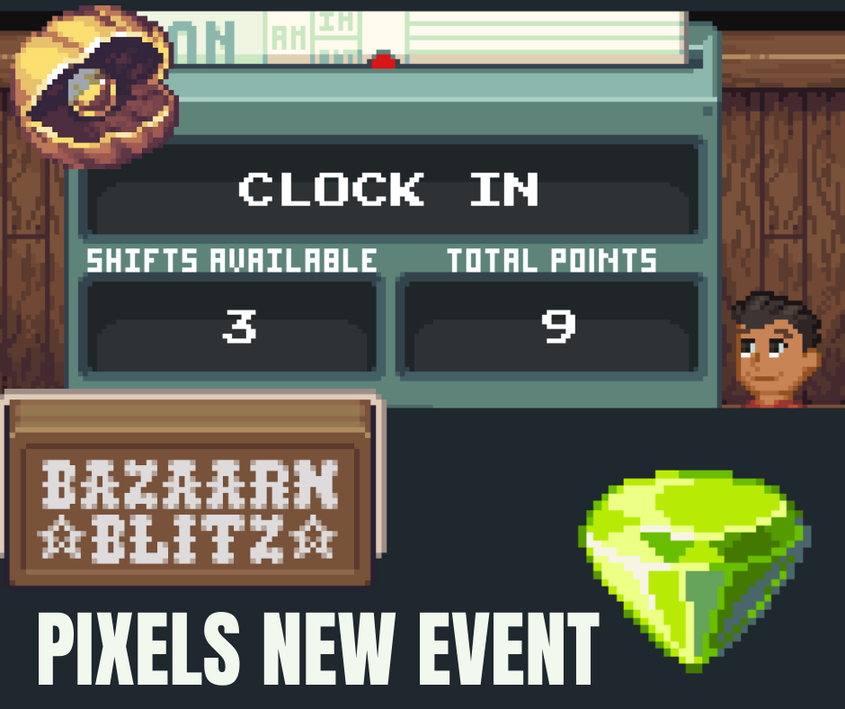 🚨Pixels Barney's Bazaarn Blitz in <a href="/pixels_online/">Pixels</a>  

⭐️The top 5000 Users in LeaderBoard will Get Pixels Rewards

 $60k💰 in Rewards

How to Get in the Top 5000 in LeaderBoard?👇

💠 Guide to How to Play The Event 👇Tips &amp; Tricks😉
