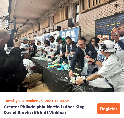 Join us virtually to learn how you can get involved in the 30th annual Greater Philadelphia Martin Luther King Day of Service. bit.ly/3zi25SG