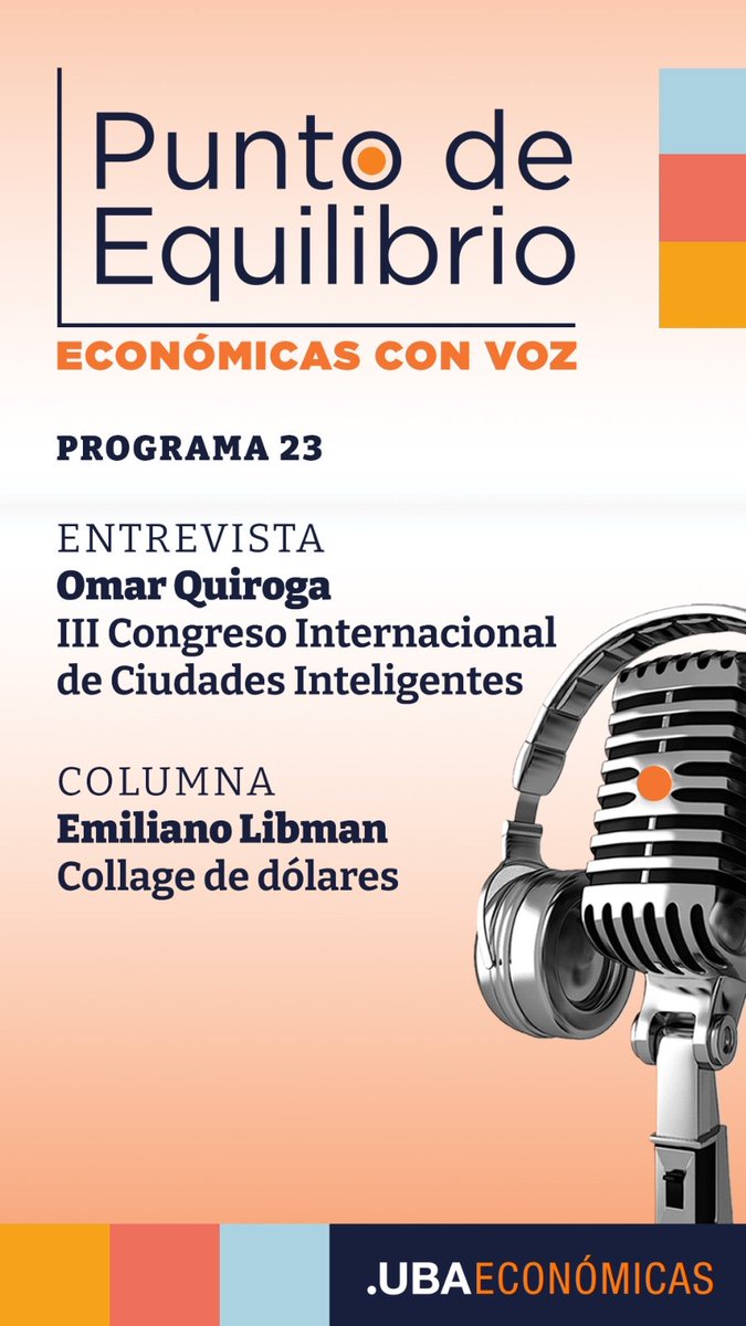 Punto de Equilibrio (@pequilibriouba) on Twitter photo Escucha el programa completo de <a href="/PEquilibrioUBA/">Punto de Equilibrio</a> open.spotify.com/episode/76m2OX…
#uba #fceuba <a href="/RadioUBA/">Radio UBA 87.9</a> <a href="/Iron_Hic_Man/">Pablo Mira</a> <a href="/jimesf/">Jimena Ferraro</a> <a href="/omarquiroga1/">Omar Quiroga</a> <a href="/emiliano_libman/">Emiliano Libman</a> Escucha el programa completo de <a href="/PEquilibrioUBA/">Punto de Equilibrio</a> open.spotify.com/episode/76m2OX…
#uba #fceuba <a href="/RadioUBA/">Radio UBA 87.9</a> <a href="/Iron_Hic_Man/">Pablo Mira</a> <a href="/jimesf/">Jimena Ferraro</a> <a href="/omarquiroga1/">Omar Quiroga</a> <a href="/emiliano_libman/">Emiliano Libman</a>