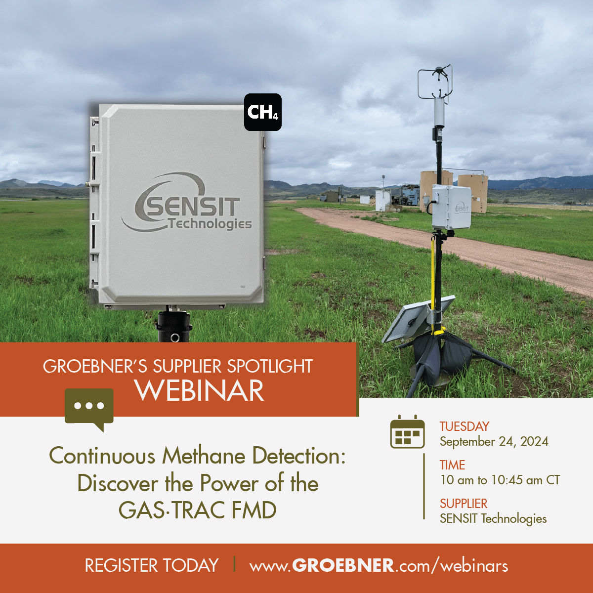 This month's #SupplierSpotlight is on <a href="/SENSIT_USA/">SENSIT Technologies</a>!

Join us Sept. 24 at 10 AM to learn more about the powerful GAS•TRAC® FMD system, designed for precise methane detection and enhanced safety. 

Register here: groebner.com/page/news/webi…

#GROEBNER #NaturalGas #MethaneDetection