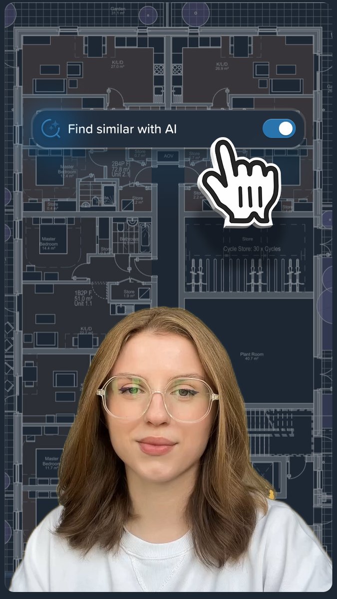 kreo_software's tweet photo. 🚀 Introducing Find similar with AI in Kreo! Our innovative AI model takes working with drawings to a whole new level by finding and highlighting areas based on your input—no matter their shape or size. Perfect for precise measurements! 🎯 https://t.co/MwybfTzGec