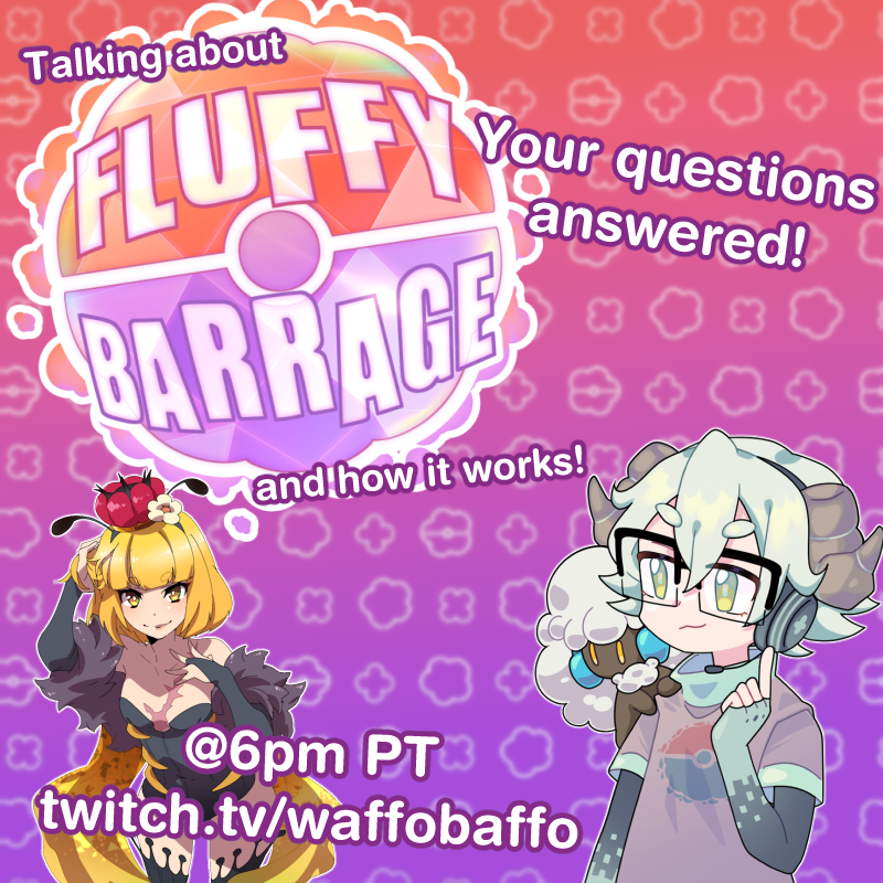 🐏Heads up!🐏
Me and <a href="/Bee2br/">Bee! 🐝💬</a> will be chatting about #FluffyBarrage in about an hour from now!

We'll be talking about Barrage in general and answering YOUR questions! Drop em via in-chat redeem!

See you then!