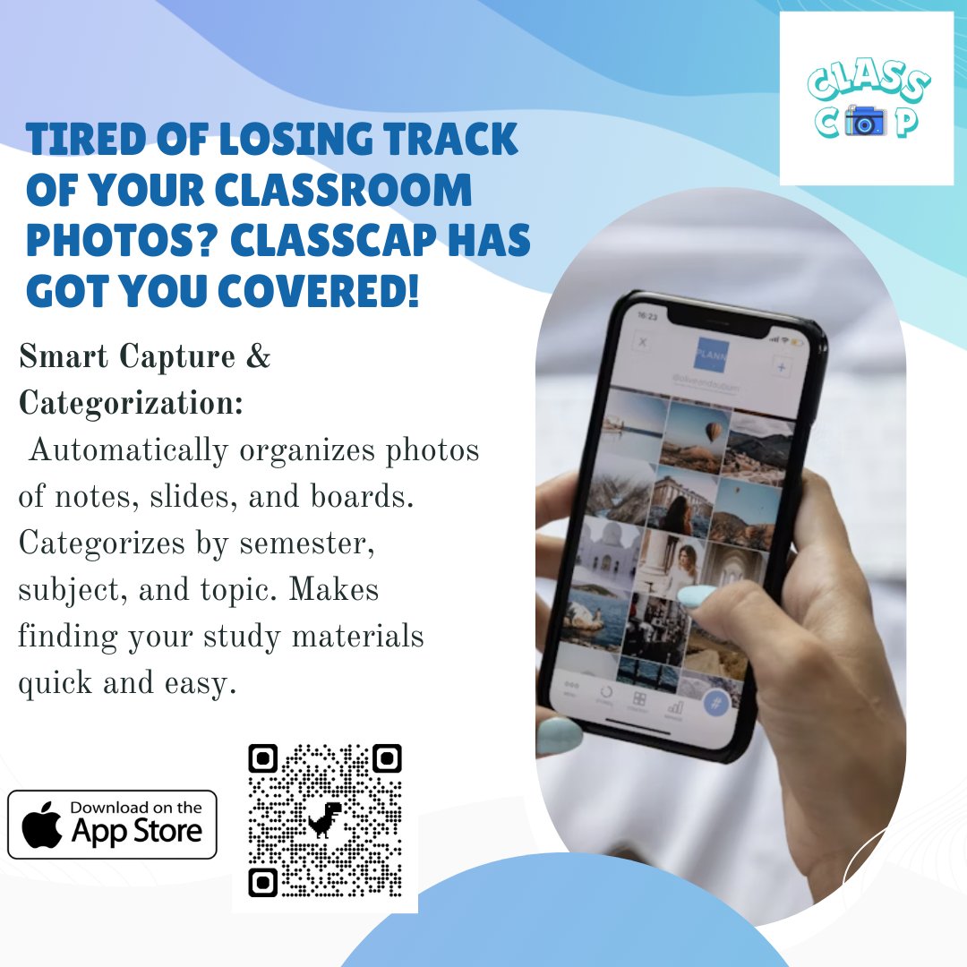 ClassC5762's tweet image. No more lost lecture notes! ClassCap helps you capture and organize your academic resources effortlessly. Boost your study productivity today! 🚀📸 

#ClassCap #StudyEfficiently #StudentLife