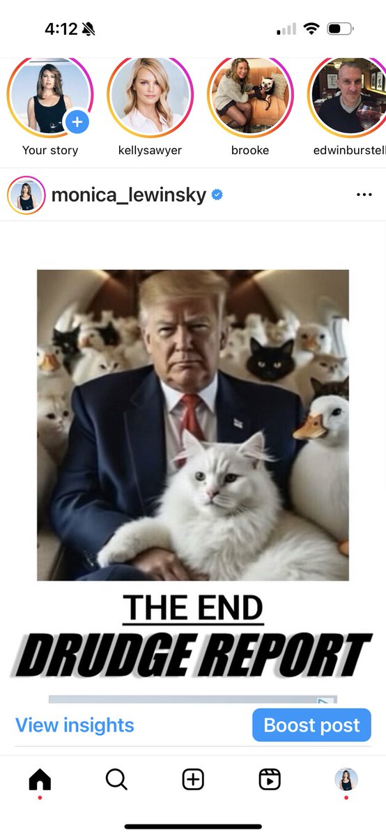 Monica Lewinsky (she/her) (@monicalewinsky) on Twitter photo never thought i’d see the day that i’d applaud the drudge report.
but here we are.
(IYKYK)
📸 <a href="/brooke/">Brooke Hammerling</a> never thought i’d see the day that i’d applaud the drudge report.
but here we are.
(IYKYK)
📸 <a href="/brooke/">Brooke Hammerling</a>