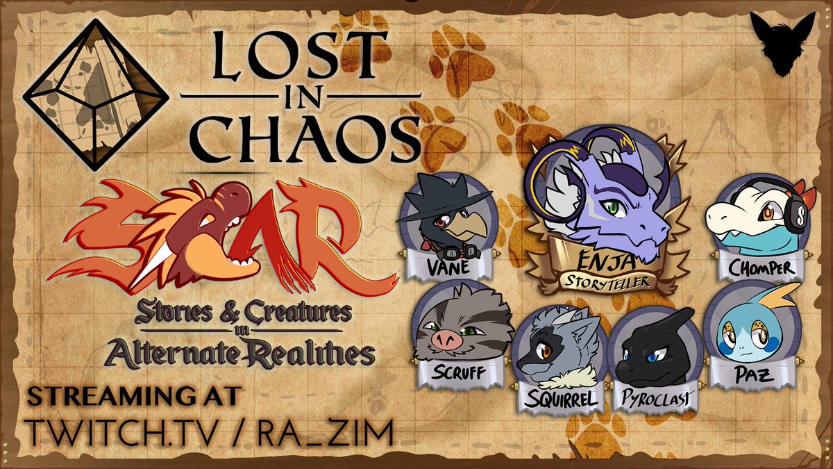 We found seams and were able to keep them open in order to go through multiple in one place. There was a book about the gods. Streaming Lost in Chaos SCAR at twitch.tv/ra_zim

#SCAR #Pokemon #ttrpg #rpg #tabletop #twitch #stream #streaming #live #livestream #streamer
