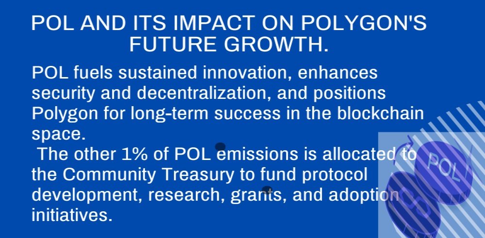 NwachukwuC78405's tweet image. 3/8🔐 Validator Rewards
1% of POL emissions go to validators to ensure network security and scalability, incentivizing them to keep the network strong.
#Validators #NetworkSecurity #PolygonValidators #Decentralization