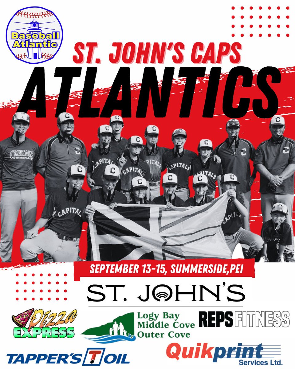 Caps13UAAA2024's tweet photo. As we prepare to head to Atlantics tomorrow, we would like to send a heartfelt thank you to our team sponsors for their support both on and off the field. We are forever grateful. 
Now, let's go, have fun, and play hard.
Go Caps Go!
@baseballstjohns @Baseball_Atl https://t.co/QYOA87MSGv
