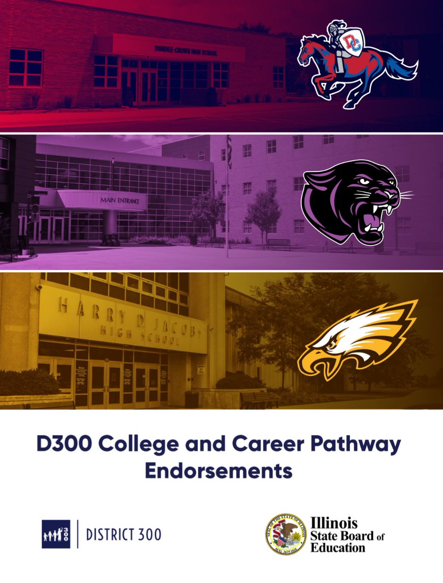 We are excited to start presenting this Friday to our students about the ISBE approved College &amp; Career Pathway Endorsements available. #D300FutureReady #D300CareerReady #D300CollegeReady
 drive.google.com/file/d/1bcjBey…