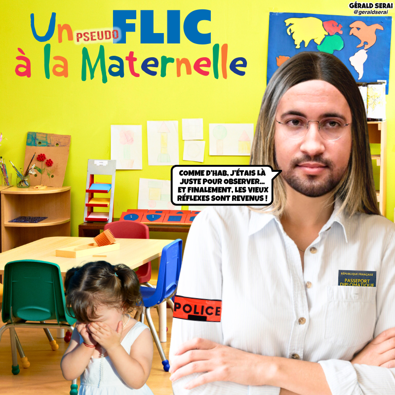 GeraldSerai's tweet photo. Alexandre remet des beignes, ah là !

----------
#bfn #breakingfakenews #humour #meme #actualité  #gifle #enfant #petitefille #Rachel  #paris #ecolematernelle #alexandrebenalla  #tabassage #manisfestation #brassardpolice #passeportsdiplomatiques #élysée #macron

Suivez-moi ! 😜 https://t.co/dJV3OkgTOD
