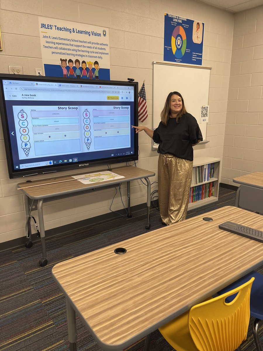 BethanyITC's tweet photo. Had the best time sharing my love for @BookCreatorApp with amazing teachers at @_rosataylor yesterday and @JohnRLewisElem1 today! 📚💡 Can’t wait to see how they’ll inspire student creativity and use it for student data 📊 📒 ✨#BookCreatorhasmyheart #Teachersandsrudentsloveit https://t.co/XbR2YGzPJ6