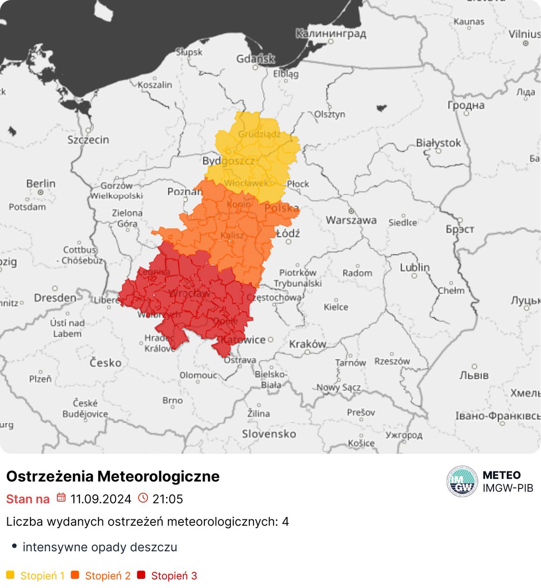 IMGWmeteo's tweet photo. Prognozowana sytuacja meteorologiczna i hydrologiczna w okresie 12-15.09.2024

🌧️Niż genueński w nocy z piątku na sobotę (13/14.09.2024) dotrze do południowej części Polski, stopniowo się pogłębiając. Maksymalne sumy opadów wyniosą od 200 do 300 mm.
➡️https://t.co/Jux35v1Dkd https://t.co/hFAUbOhSb2