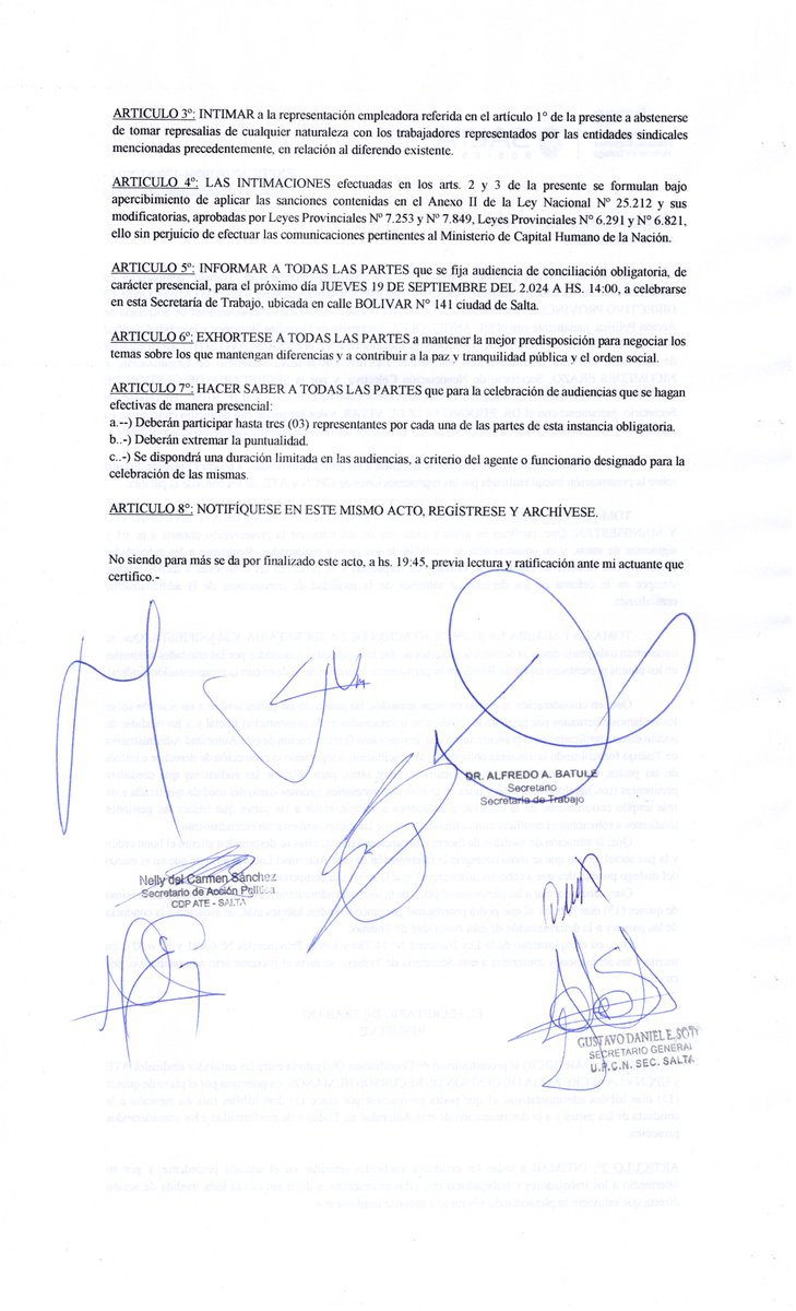 UPCNSalta's tweet photo. De acuerdo al marco legal, establecido por Ley N° 14.786, nuestra Organización acata la Conciliación Obligatoria e informa el cese de toda medida de acción directa.

#UPCNtugremio
#laluchasemantiene
#UPCNsiemprejuntoavos https://t.co/EEIFPeQnyu