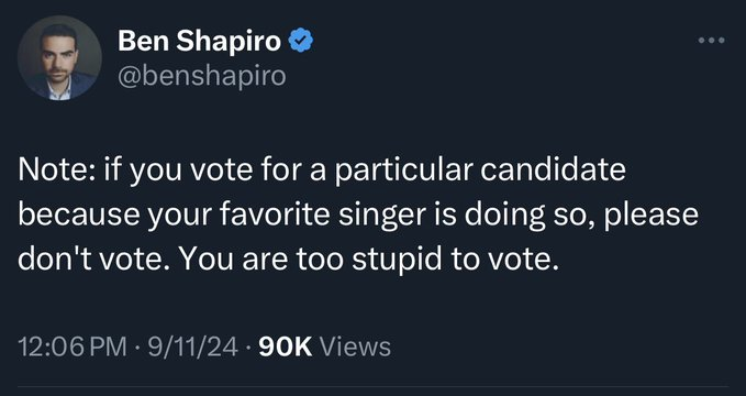 Jennanrun's tweet image. Note: if you vote for a particular candidate because he hosted a reality show, please don't vote.  You are too stupid to vote.

#TrumpLost