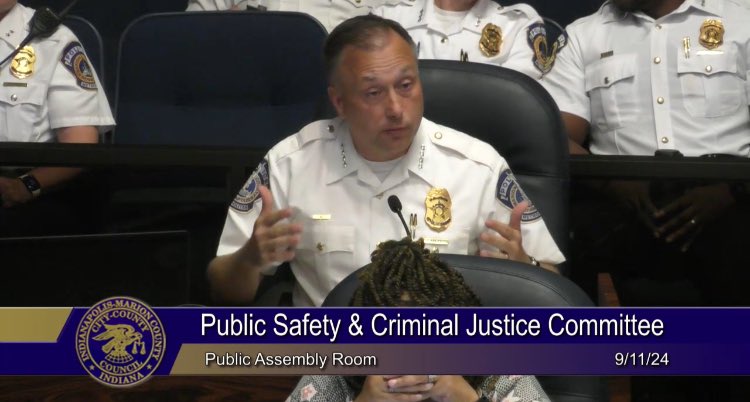 RickFOP86's tweet image. JUST IN: Indy Chief of Police stuns City Council, outlines IMPD actually needs over 2,000 Officers‼️

📉 Only funded for 1,743 and staffing is now 1,464

🔴 That makes IMPD short nearly 550 Cops from where City needs to be according to Chief #WakeUpIndy #OfficerShortage #Leader