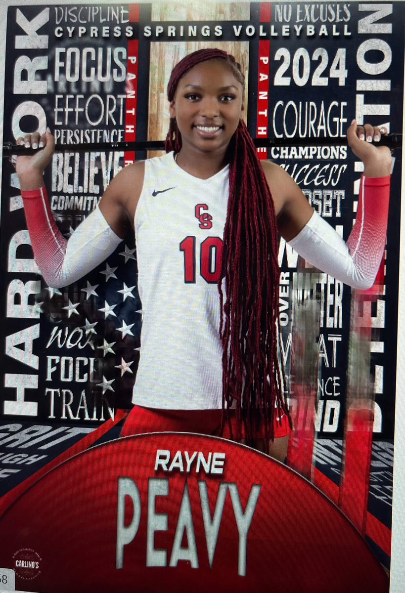 CySpringsVball's tweet photo. Let’s give a huge shout out to Jr. MB/RS Rayne Peavy on a National ranking in blocks per match at 2nd and a Top 2 ranking in Texas. We are super proud of you❤️🏐💙 Gooo Panthers 🐆 #wts #alldayeveryday @Springs_Sports @CySpringsHS @CFISDAthletics https://t.co/Bj5TBZr4h0