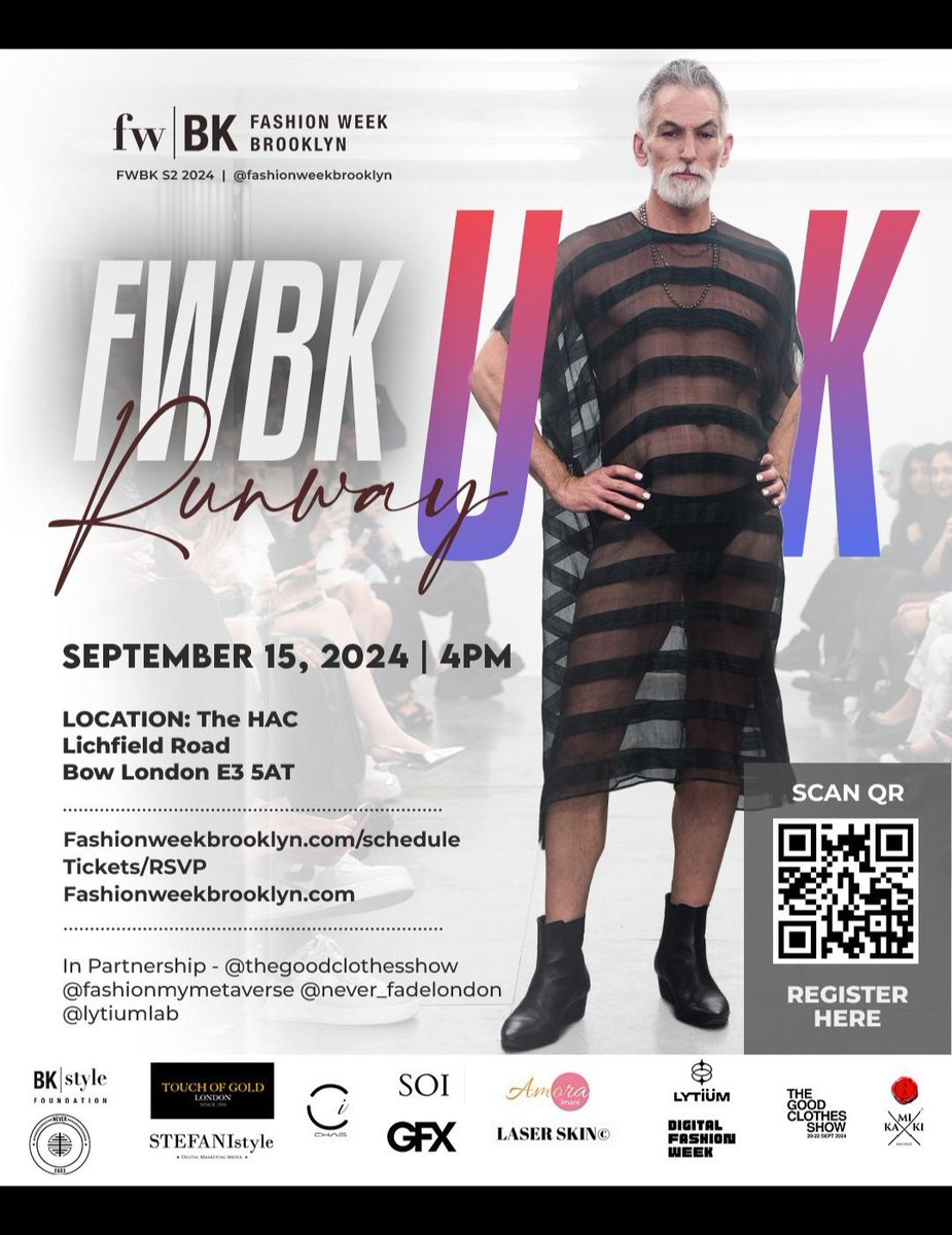 Sunday 9/15 @ 4PM...London #TheHac Lichfield Road, Bow London E3 5AT in partnership with @thegoodclothesshow @fashionmymetaverse @never_fadelondon @lytiumlab repost by @WE2Incubators Digital Team