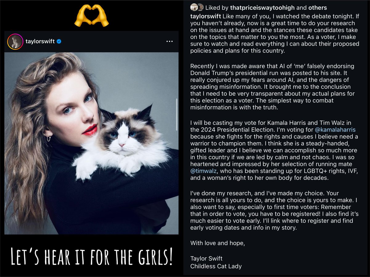 #Debate #Kamala #TaylorSwift #TaylorsVersion #SwiftesForKamala #Swifties #KamalaHarris #OneForTheGirls #LFG #Election2024