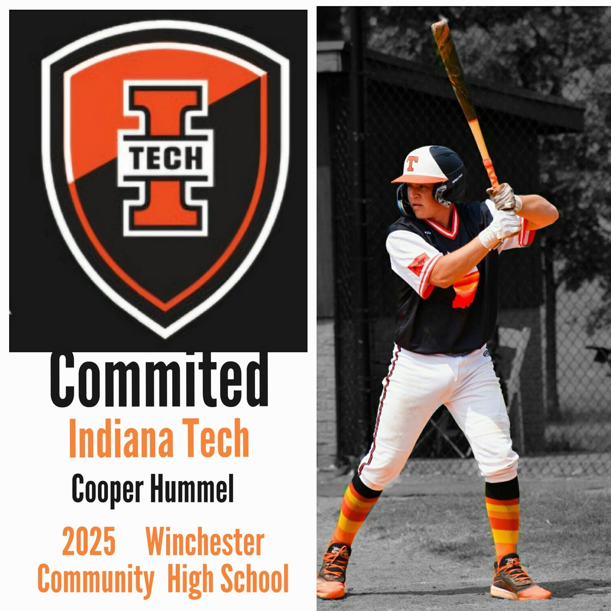 FW_Tigers_17u's tweet photo. Cooper Hummel commits to Indiana Tech to play baseball for the Warriors! @RecruitTigers @PrepBaseballIN https://t.co/QGkue5wxJY