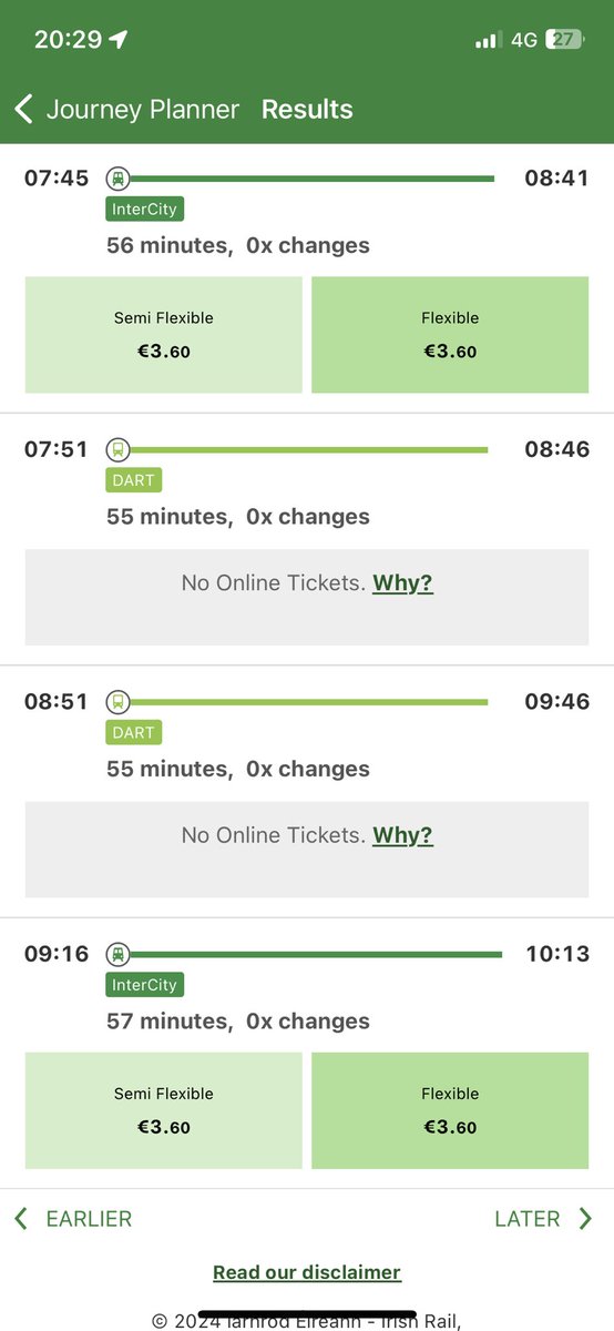 ISO24831014's tweet photo. @IrishRail looking at the timetable for next week what happened to the 8.21 leaving Greystones???? One of the busiest darts and an hour between???? https://t.co/4pM2LvOWZi
