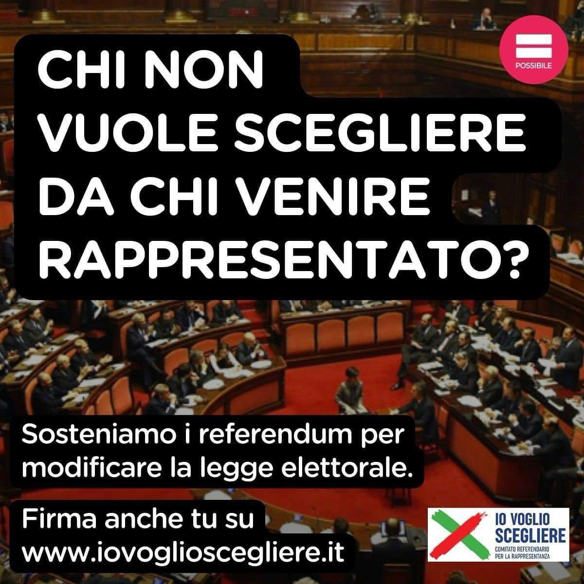 Un’iniziativa importante, che va sostenuta: il comitato #Iovoglioscegliere ha lanciato quattro quesiti e una legge di iniziativa popolare per modificare il #Rosatellum e restituire a cittadine e cittadini una legge elettorale in cui si possano scegliere i propri rappresentanti.