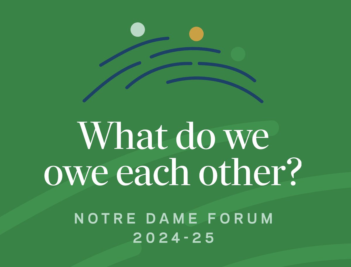 NotreDame's tweet photo. Join us tomorrow for the Inauguration Series of the 2024-25 #NDForum at @DPACND!

The series will feature “fireside chats” with global leaders in technology, philanthropy, corporate sustainability, and foreign affairs. https://t.co/TrTYL9McOB