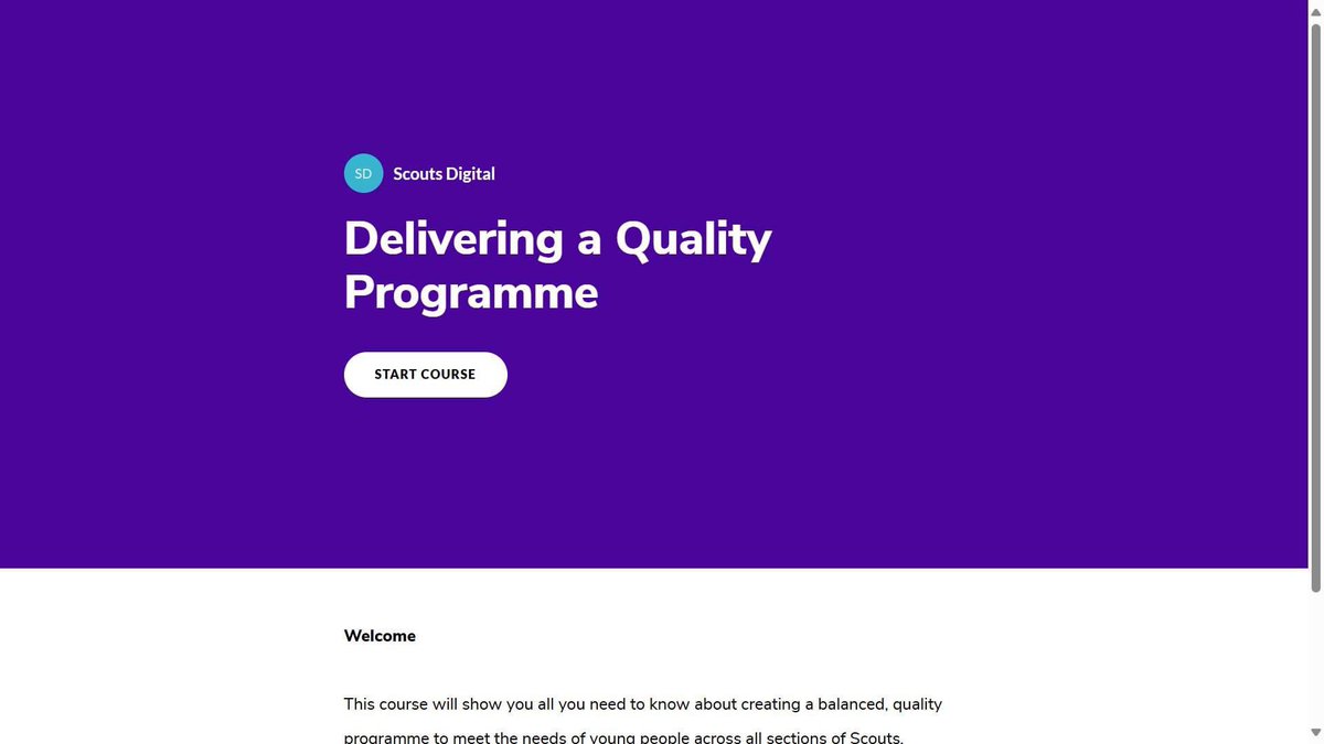 GorillaManFitn1's tweet image. Starting Module 12a Delivering a Quality Programme on my Scout eLearning 💪🥾 #ScoutingAdventure #ScoutingJourney #ScoutingFamily #Scoutingvalues #ScoutingLeadership