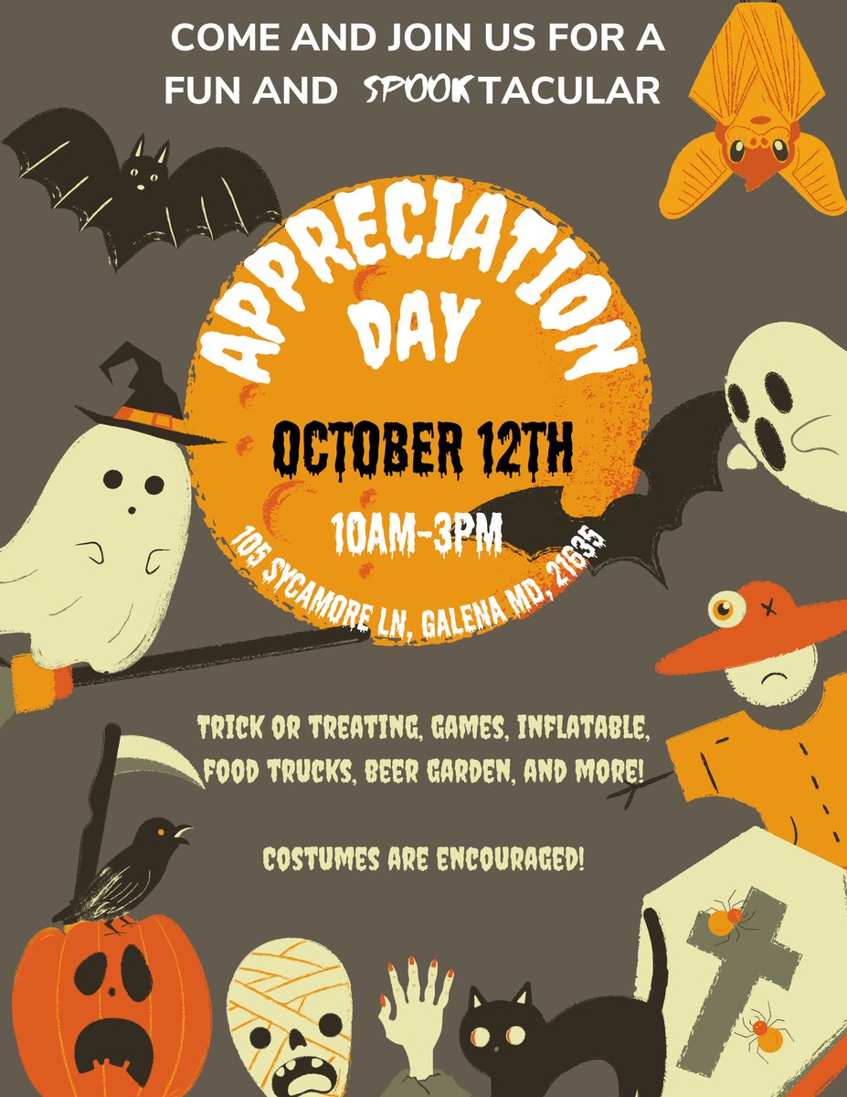 𝐆a𝐥e𝐧a A𝐩p𝐫e𝐜i𝐚t𝐢o𝐧 𝐃a𝐲
𝐒a𝐭u𝐫d𝐚y , O𝐜t𝐨b𝐞r 1𝟐, 2𝟎2𝟒   |  1𝟎 𝐚m t𝐨 𝟑 𝐩m
1𝟎5 S𝐲c𝐚m𝐨r𝐞 𝐋n, 𝐆a𝐥e𝐧a, 𝐌D 2𝟏6𝟑5