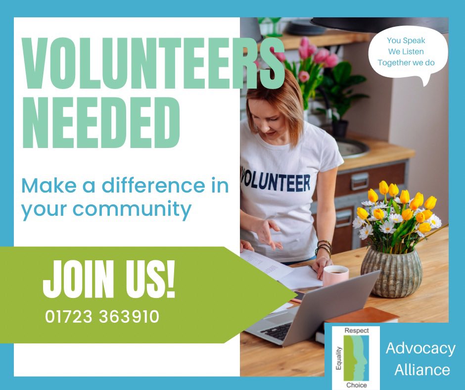 #scarborough #Filey #Eastfield #Ryedale #volunteers #advocacy