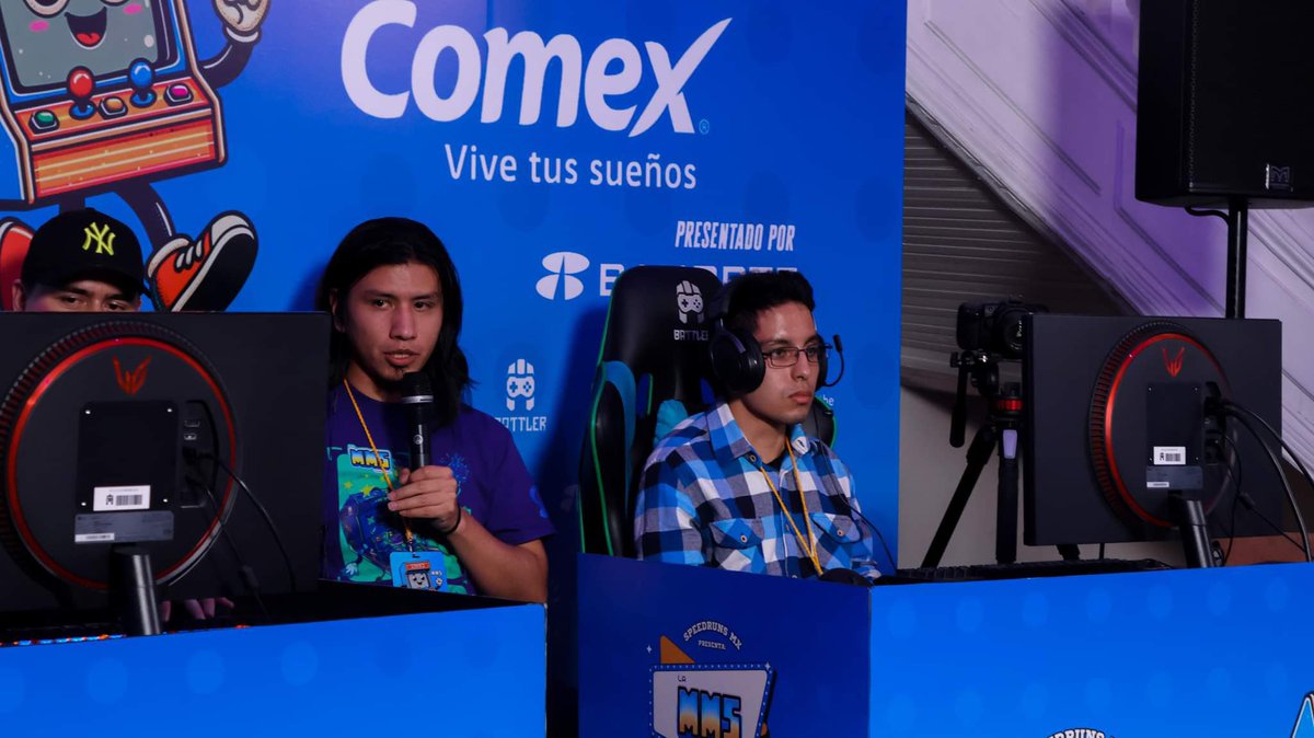 SpeedrunsMexico's tweet photo. Fotos del Día 1 de la MMS CDMX 24.
🎮 Runners @diego_srmx @missingtv
📷 Fotógrafo @Rugort
@Battler_gg @PinturasComex @Banorte_mx
#speedruns #gamingcommunity #gamingconcausa #gaming #MMSCDMX https://t.co/frpAnXEcOA