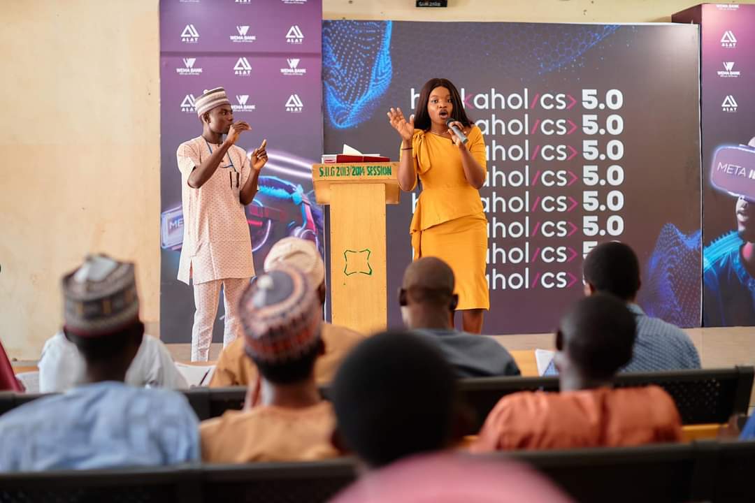 BUK_Campus's tweet image. Day 1 of Wema HACKAHOLICS at BUK was a success! You still have the opportunity to join us tomorrow.

Come to Theatre 2 in the Dean of Student Affairs Complex at Bayero University Kano at 10am. I assure you, you won&apos;t regret it!