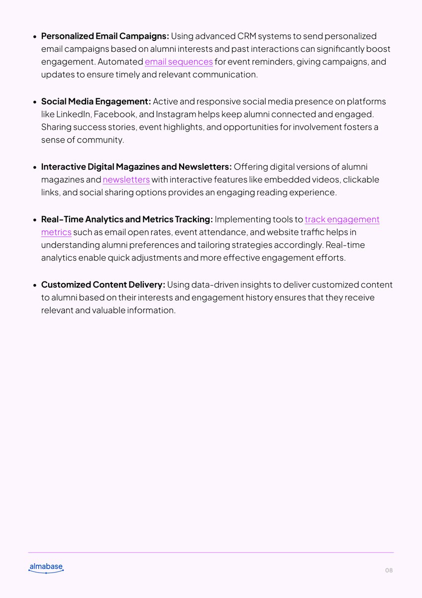 Almabase tweet media